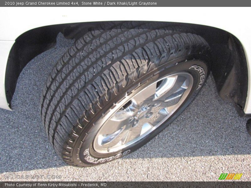 Stone White / Dark Khaki/Light Graystone 2010 Jeep Grand Cherokee Limited 4x4