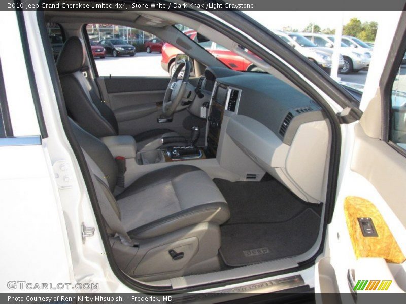Stone White / Dark Khaki/Light Graystone 2010 Jeep Grand Cherokee Limited 4x4