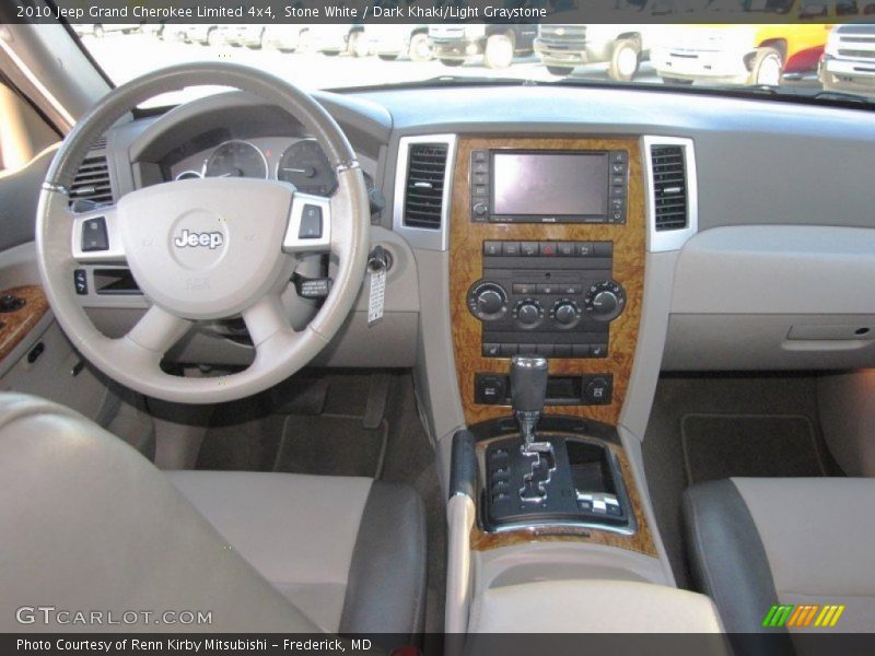 Stone White / Dark Khaki/Light Graystone 2010 Jeep Grand Cherokee Limited 4x4