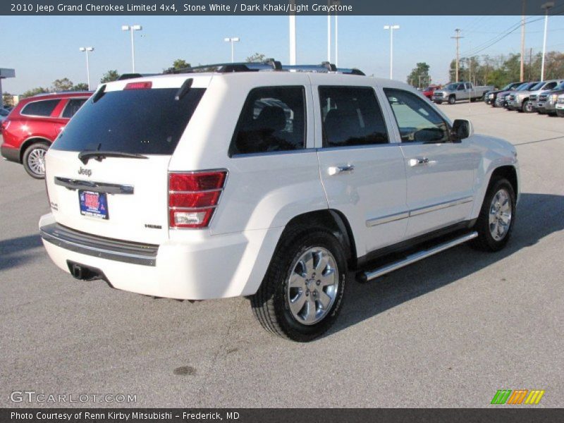 Stone White / Dark Khaki/Light Graystone 2010 Jeep Grand Cherokee Limited 4x4
