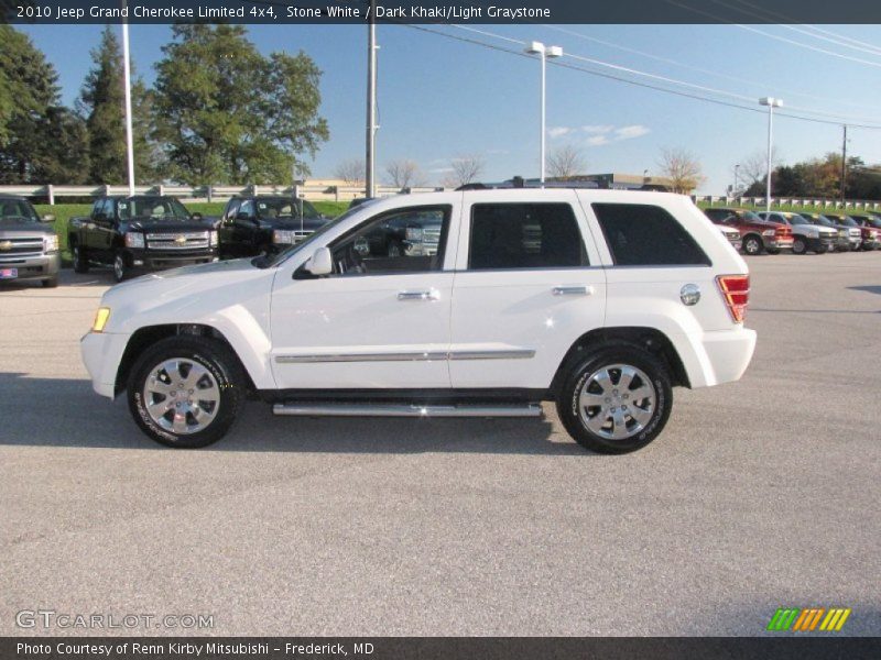 Stone White / Dark Khaki/Light Graystone 2010 Jeep Grand Cherokee Limited 4x4