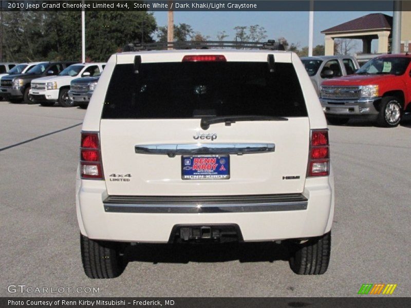 Stone White / Dark Khaki/Light Graystone 2010 Jeep Grand Cherokee Limited 4x4