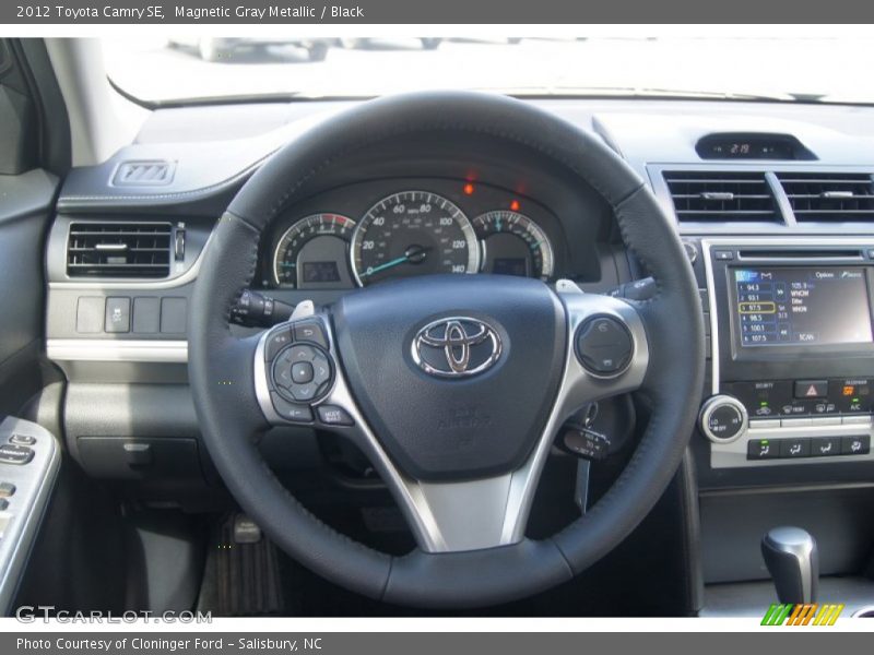 Magnetic Gray Metallic / Black 2012 Toyota Camry SE