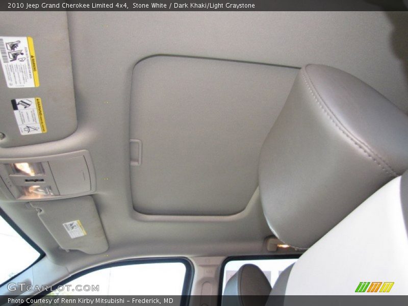 Stone White / Dark Khaki/Light Graystone 2010 Jeep Grand Cherokee Limited 4x4