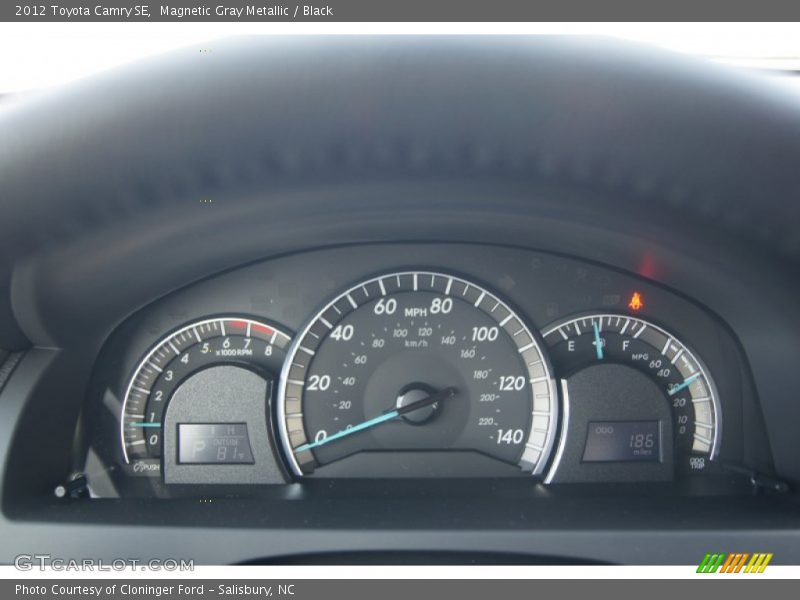 Magnetic Gray Metallic / Black 2012 Toyota Camry SE