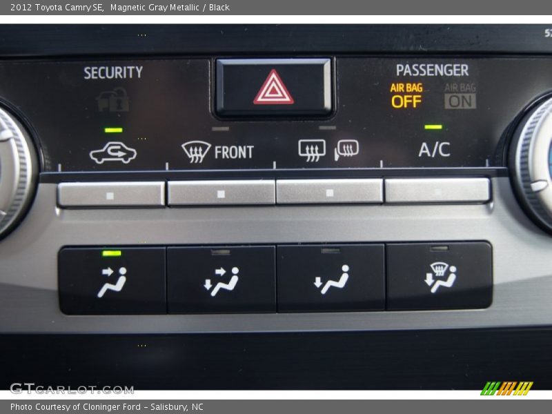 Magnetic Gray Metallic / Black 2012 Toyota Camry SE