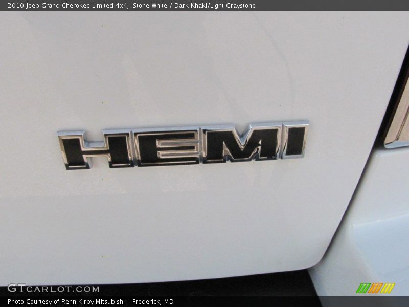 Stone White / Dark Khaki/Light Graystone 2010 Jeep Grand Cherokee Limited 4x4