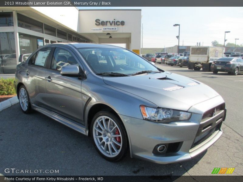 Front 3/4 View of 2013 Lancer Evolution GSR