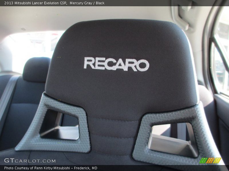 Mercury Gray / Black 2013 Mitsubishi Lancer Evolution GSR