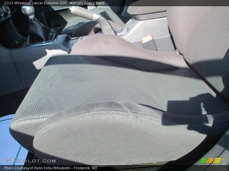 Mercury Gray / Black 2013 Mitsubishi Lancer Evolution GSR