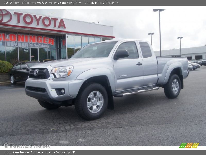 Silver Streak Mica / Graphite 2012 Toyota Tacoma V6 SR5 Access Cab 4x4