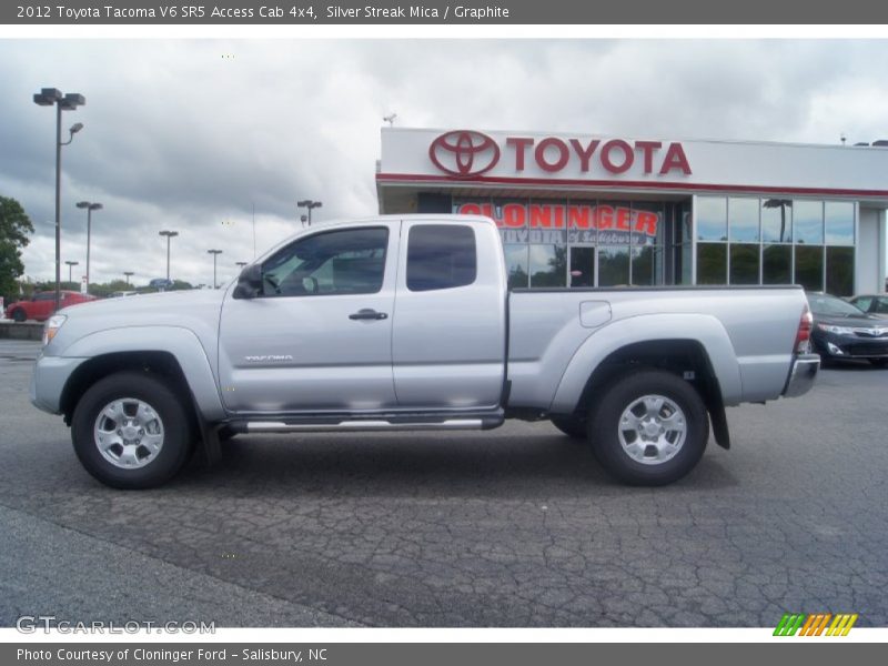 Silver Streak Mica / Graphite 2012 Toyota Tacoma V6 SR5 Access Cab 4x4