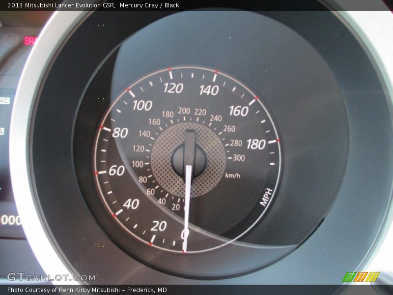 Mercury Gray / Black 2013 Mitsubishi Lancer Evolution GSR