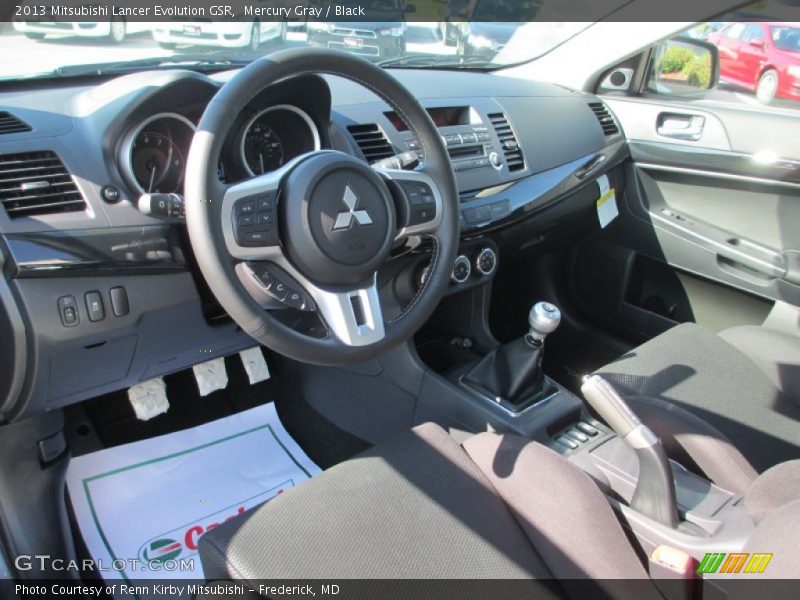 Black Interior - 2013 Lancer Evolution GSR 