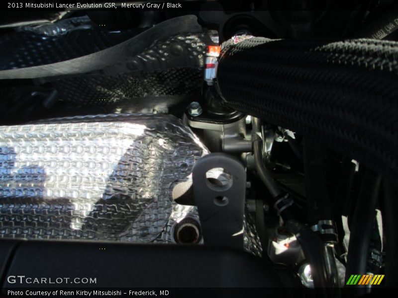 Mercury Gray / Black 2013 Mitsubishi Lancer Evolution GSR