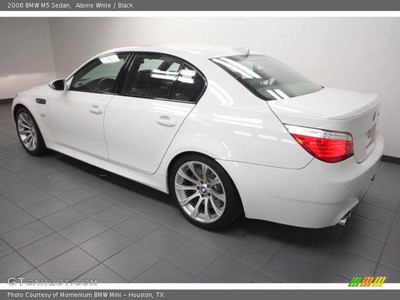 Alpine White / Black 2008 BMW M5 Sedan