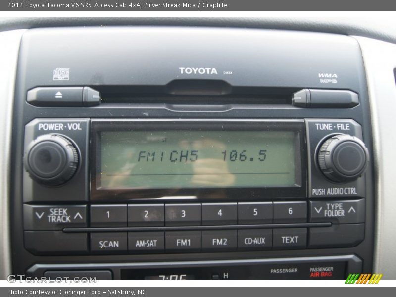 Audio System of 2012 Tacoma V6 SR5 Access Cab 4x4