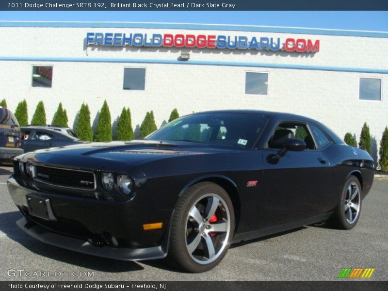 Brilliant Black Crystal Pearl / Dark Slate Gray 2011 Dodge Challenger SRT8 392
