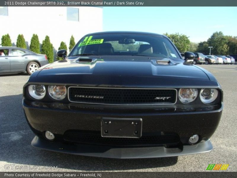 Brilliant Black Crystal Pearl / Dark Slate Gray 2011 Dodge Challenger SRT8 392