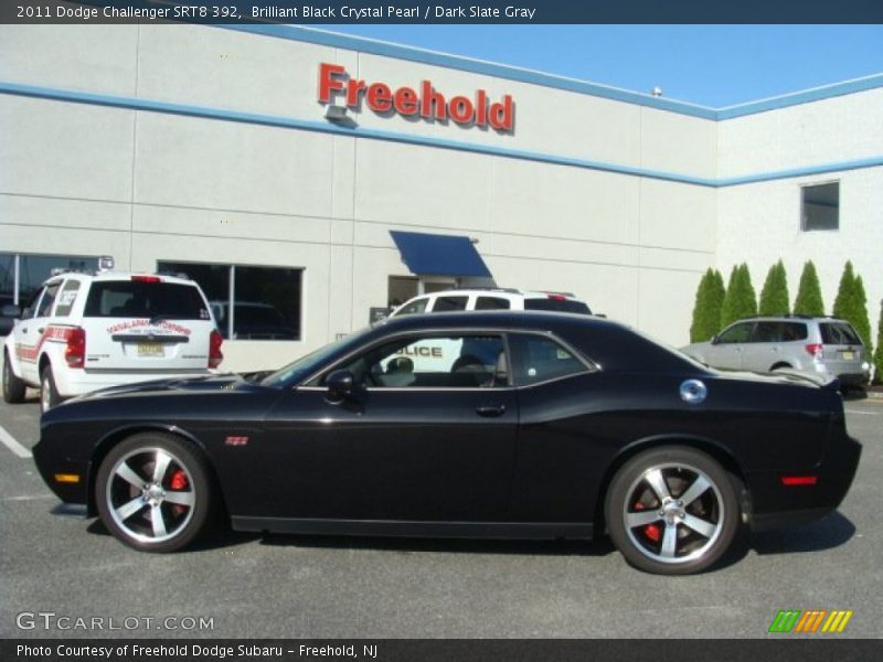 Brilliant Black Crystal Pearl / Dark Slate Gray 2011 Dodge Challenger SRT8 392