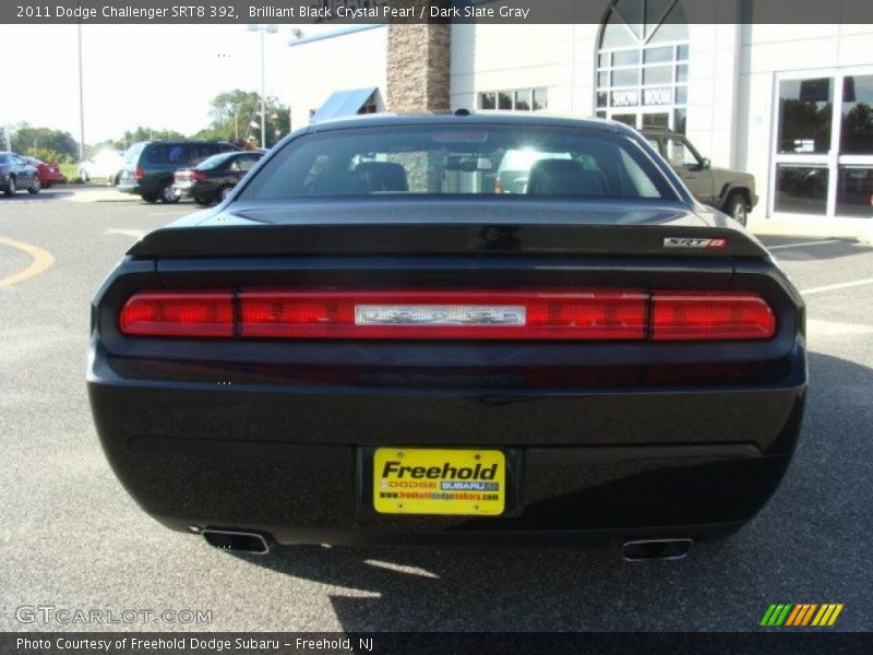 Brilliant Black Crystal Pearl / Dark Slate Gray 2011 Dodge Challenger SRT8 392