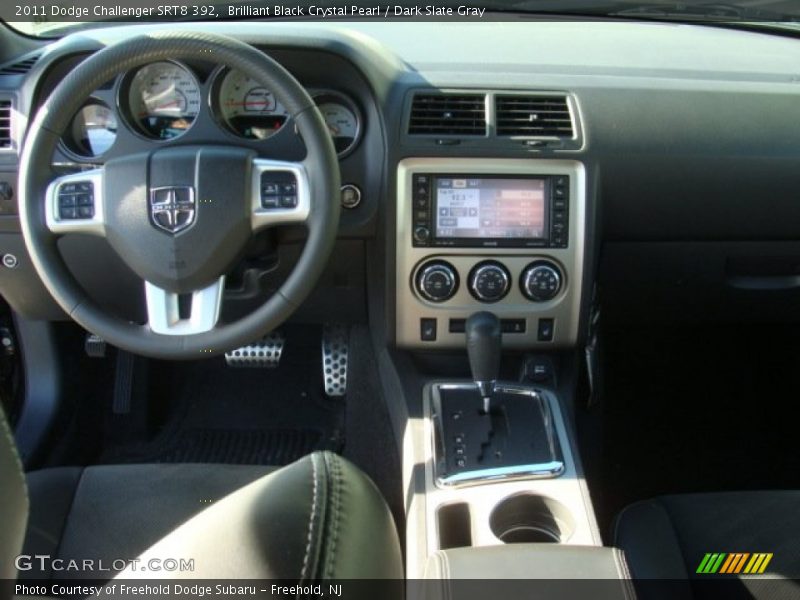Brilliant Black Crystal Pearl / Dark Slate Gray 2011 Dodge Challenger SRT8 392
