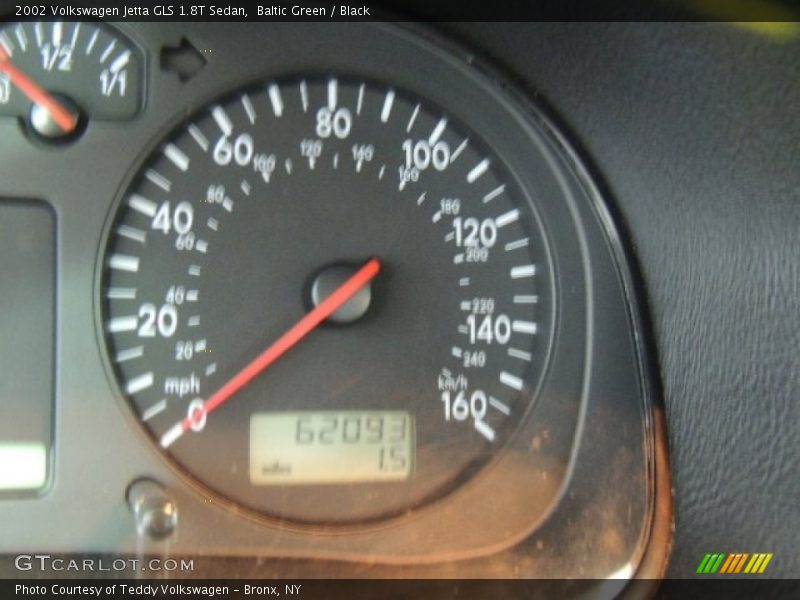 Baltic Green / Black 2002 Volkswagen Jetta GLS 1.8T Sedan