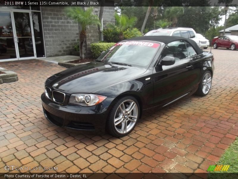 Jet Black / Black 2011 BMW 1 Series 135i Convertible