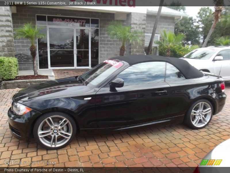 Jet Black / Black 2011 BMW 1 Series 135i Convertible