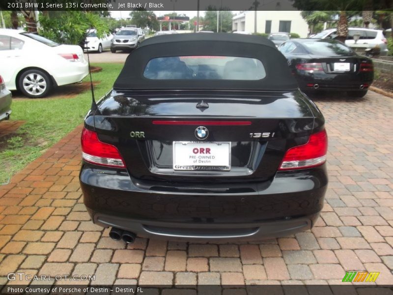 Jet Black / Black 2011 BMW 1 Series 135i Convertible