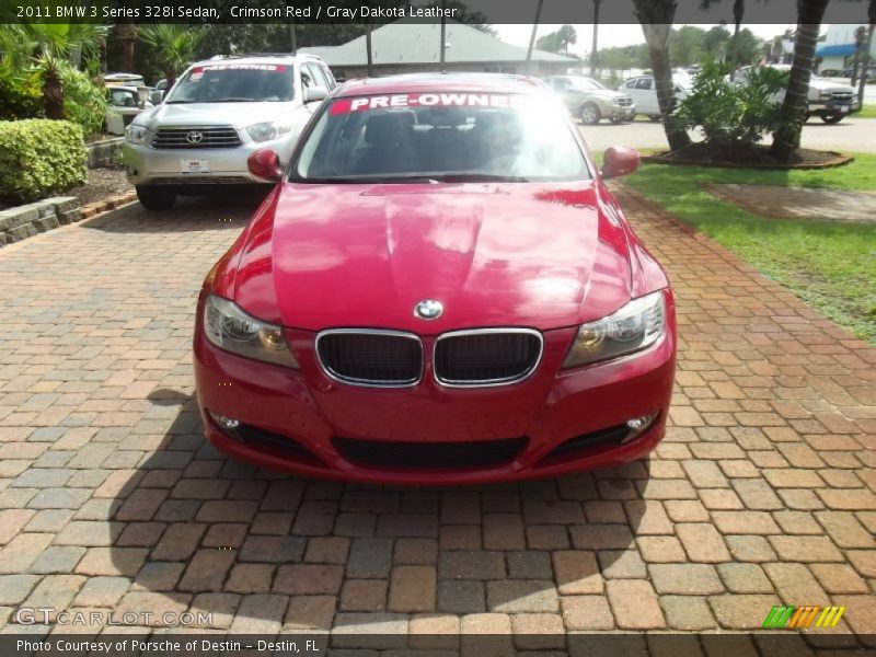 Crimson Red / Gray Dakota Leather 2011 BMW 3 Series 328i Sedan