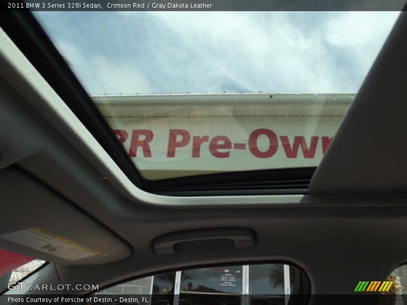 Crimson Red / Gray Dakota Leather 2011 BMW 3 Series 328i Sedan