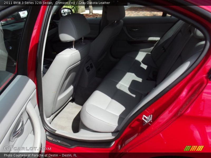 Crimson Red / Gray Dakota Leather 2011 BMW 3 Series 328i Sedan