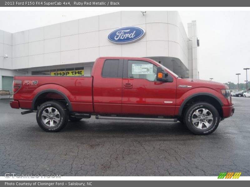  2013 F150 FX4 SuperCab 4x4 Ruby Red Metallic