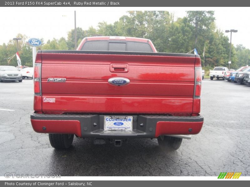 Ruby Red Metallic / Black 2013 Ford F150 FX4 SuperCab 4x4