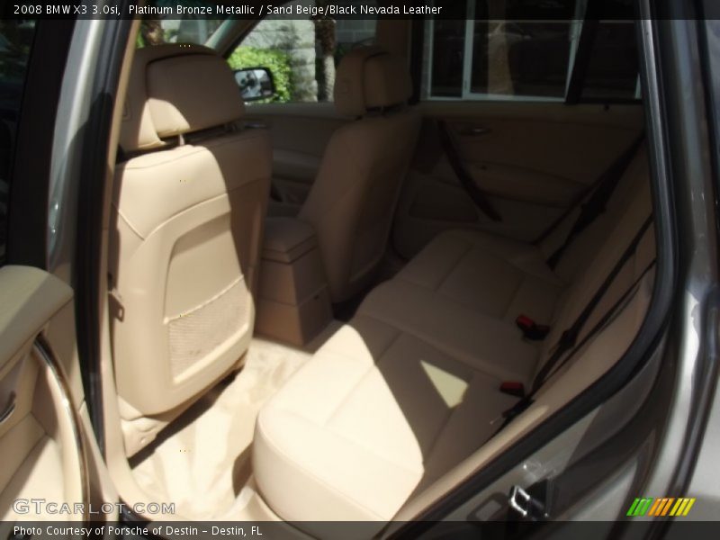 Platinum Bronze Metallic / Sand Beige/Black Nevada Leather 2008 BMW X3 3.0si