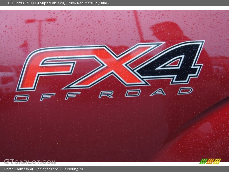 Ruby Red Metallic / Black 2013 Ford F150 FX4 SuperCab 4x4