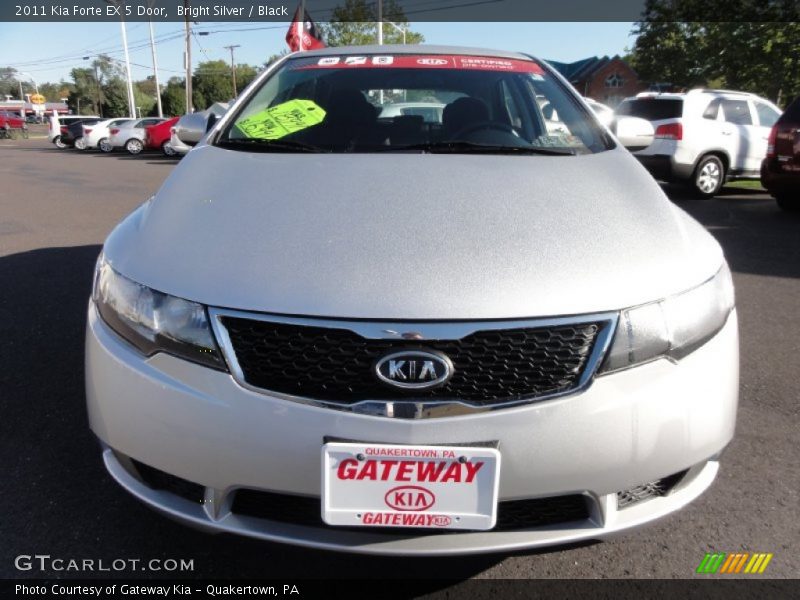 Bright Silver / Black 2011 Kia Forte EX 5 Door