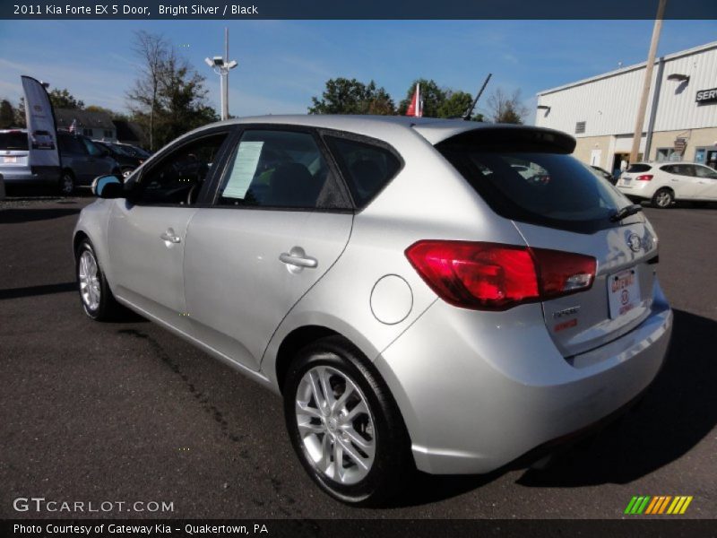Bright Silver / Black 2011 Kia Forte EX 5 Door