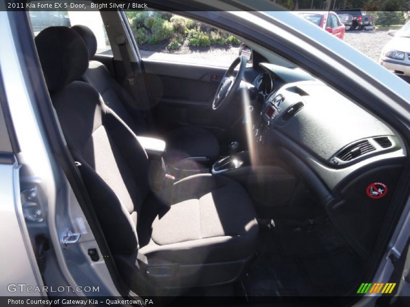 Bright Silver / Black 2011 Kia Forte EX 5 Door