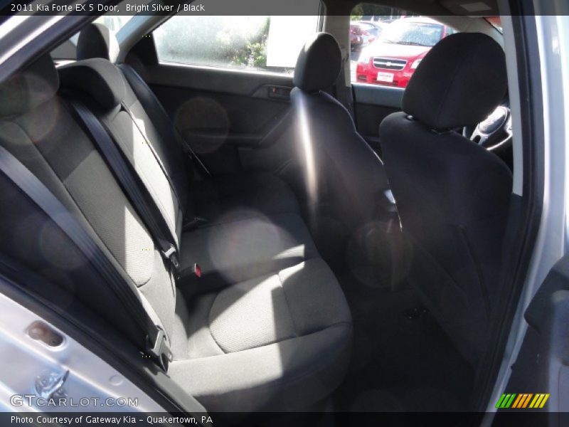 Bright Silver / Black 2011 Kia Forte EX 5 Door