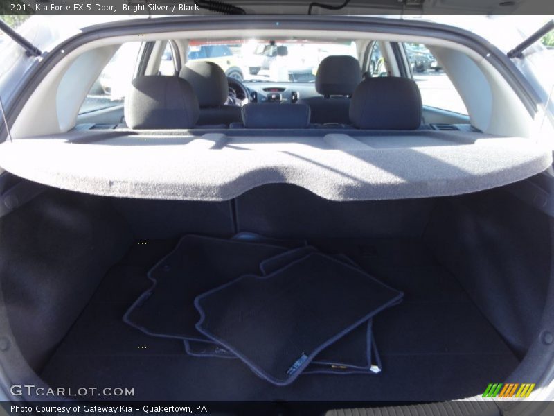 Bright Silver / Black 2011 Kia Forte EX 5 Door