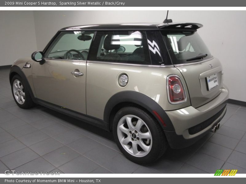 Sparkling Silver Metallic / Black/Grey 2009 Mini Cooper S Hardtop