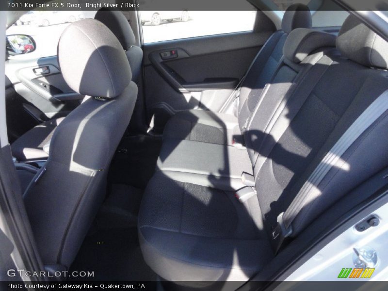 Bright Silver / Black 2011 Kia Forte EX 5 Door