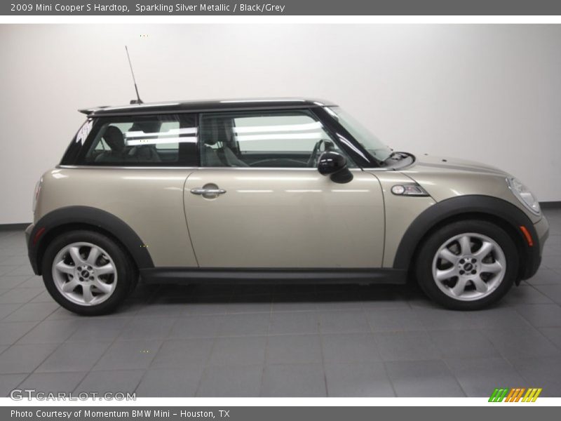 Sparkling Silver Metallic / Black/Grey 2009 Mini Cooper S Hardtop