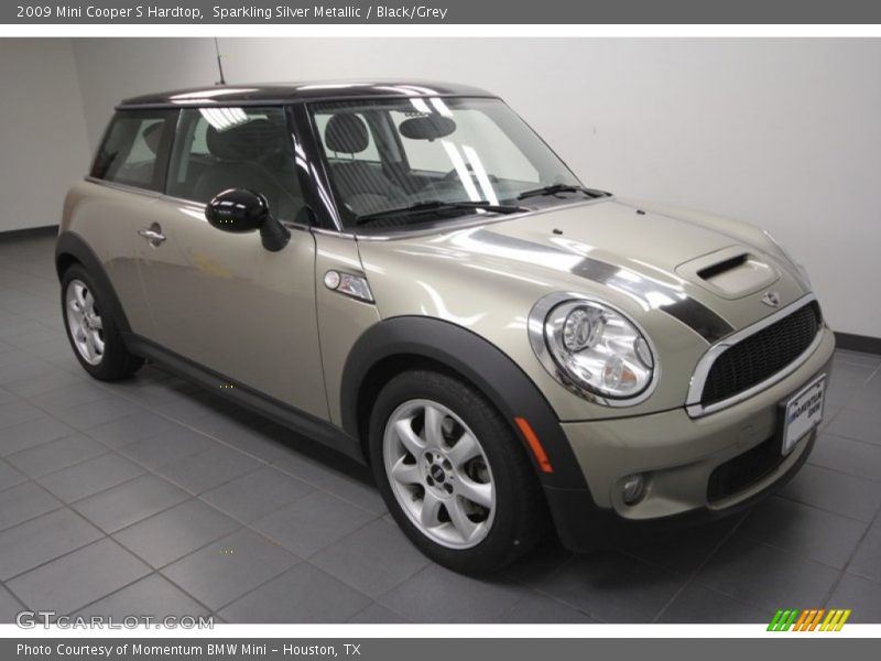 Sparkling Silver Metallic / Black/Grey 2009 Mini Cooper S Hardtop