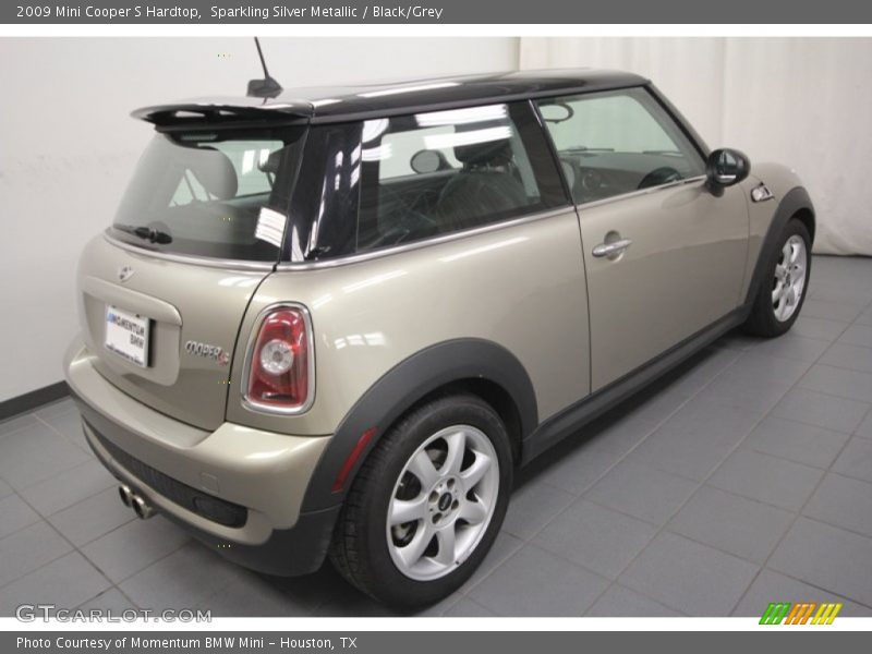 Sparkling Silver Metallic / Black/Grey 2009 Mini Cooper S Hardtop