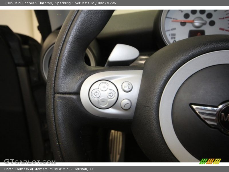 Sparkling Silver Metallic / Black/Grey 2009 Mini Cooper S Hardtop
