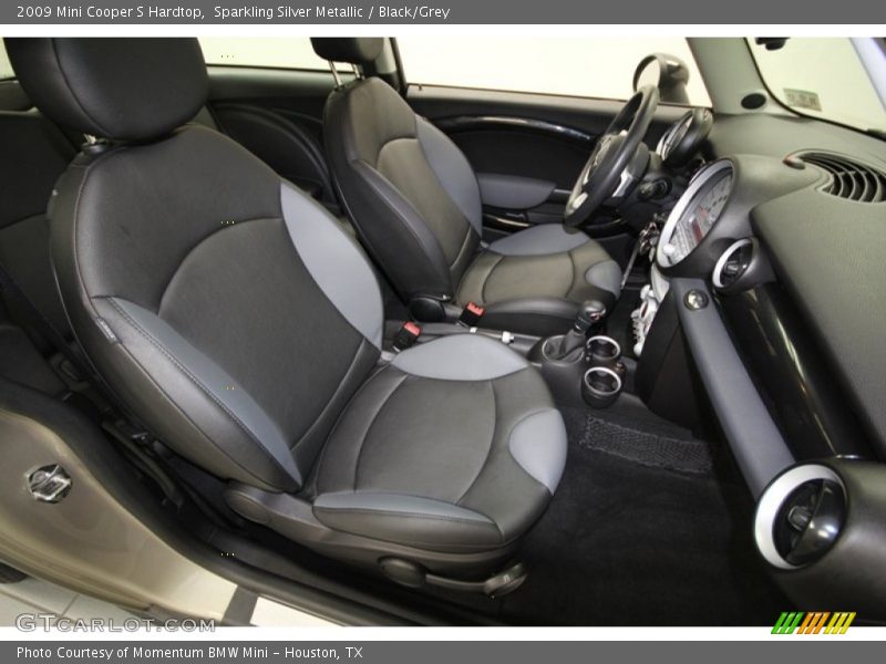 Sparkling Silver Metallic / Black/Grey 2009 Mini Cooper S Hardtop