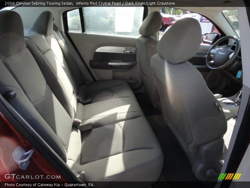 Inferno Red Crystal Pearl / Dark Khaki/Light Graystone 2009 Chrysler Sebring Touring Sedan